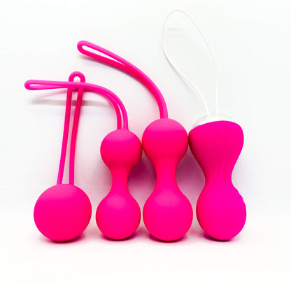 kegel ball exercise weights pink