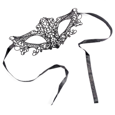 Black Masquerade Lace Mask - 4Play Essentials