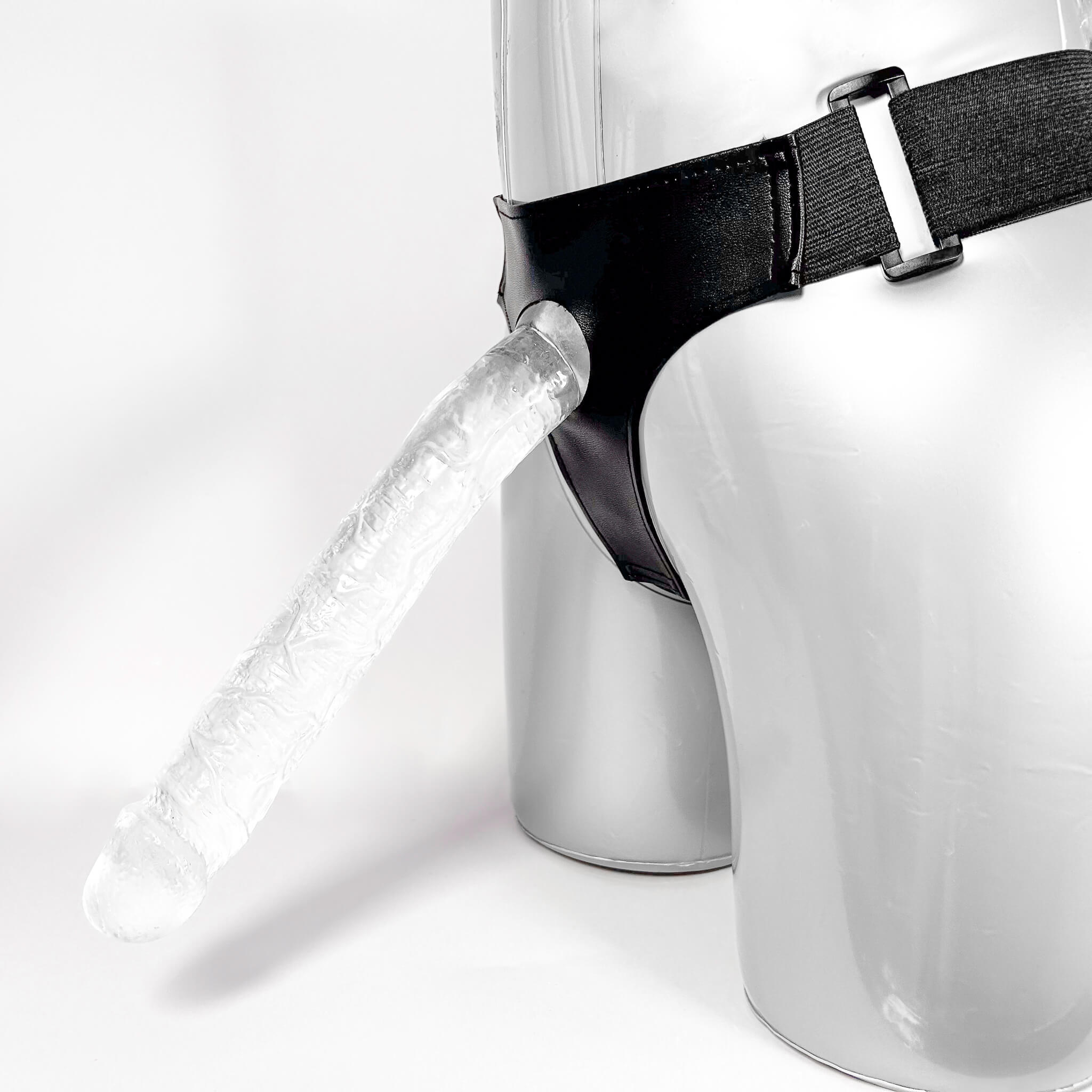 pegging long strap-on  on a white background