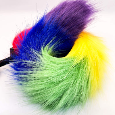 rainbow colour butt plug