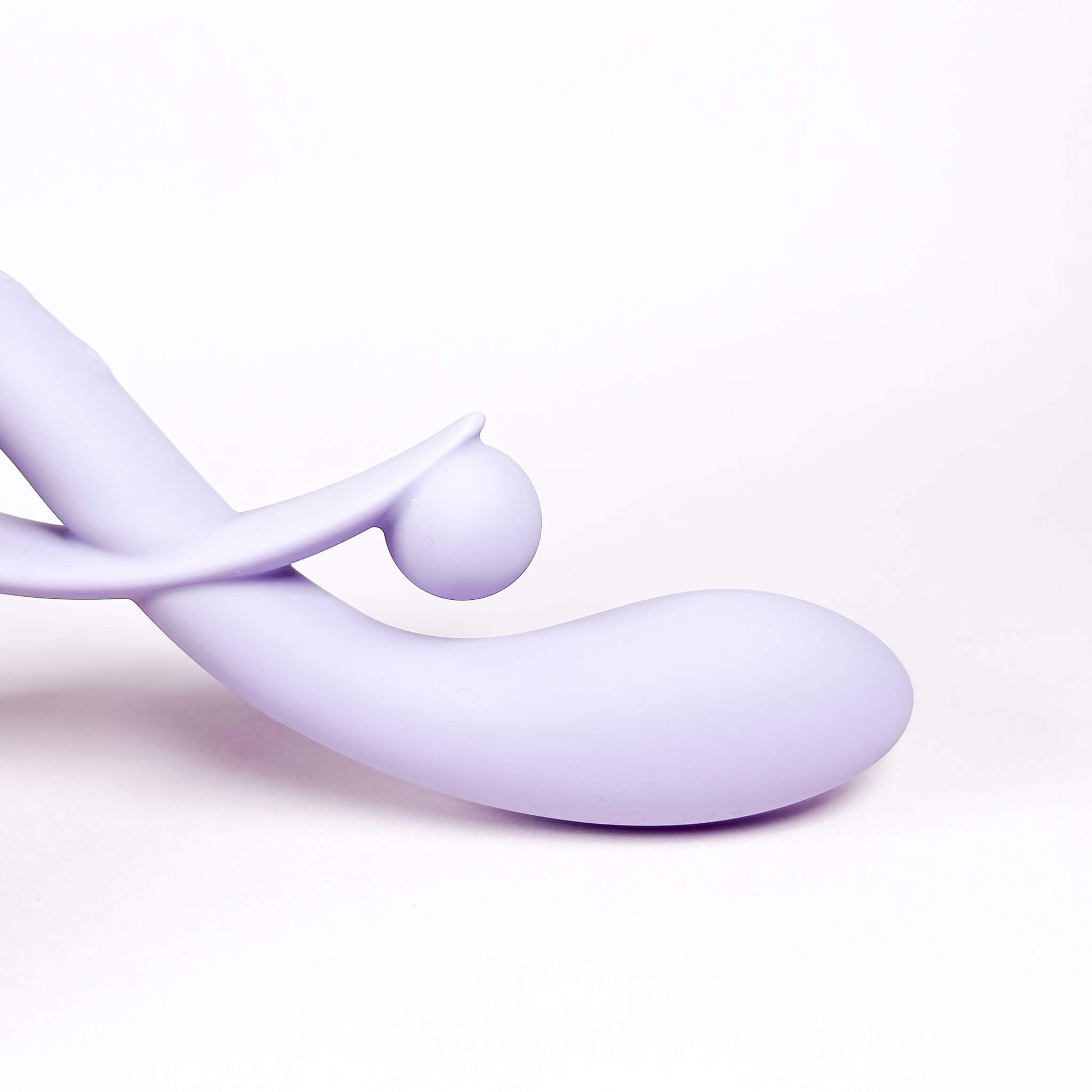 rechargeable rabbit vibrator on a white background