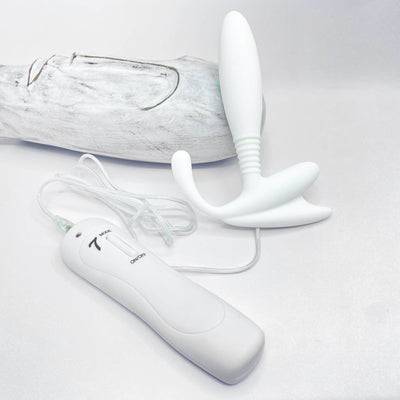 remote prostate massager white