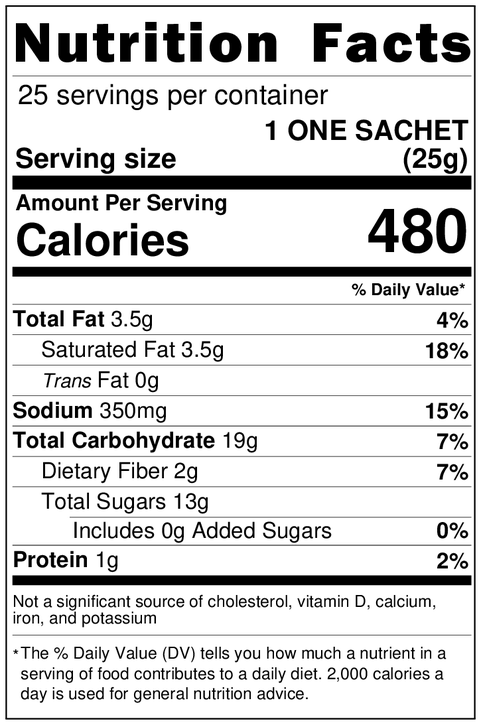 Anaconda coffee ingredients