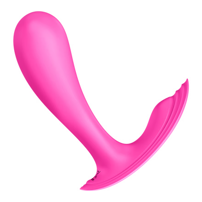 Pink Satisfyer Top Secret on a white background