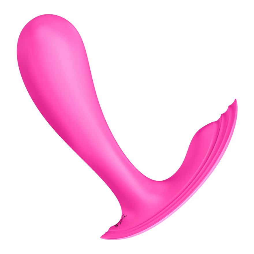 Pink Satisfyer Top Secret on a white background