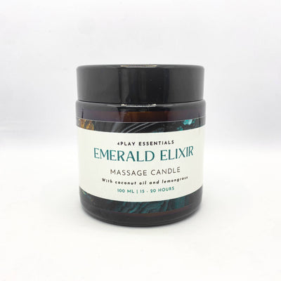 scented soy candle Emerald Elixir