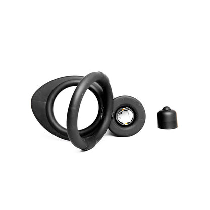 silicone double penetrator ring on a white background
