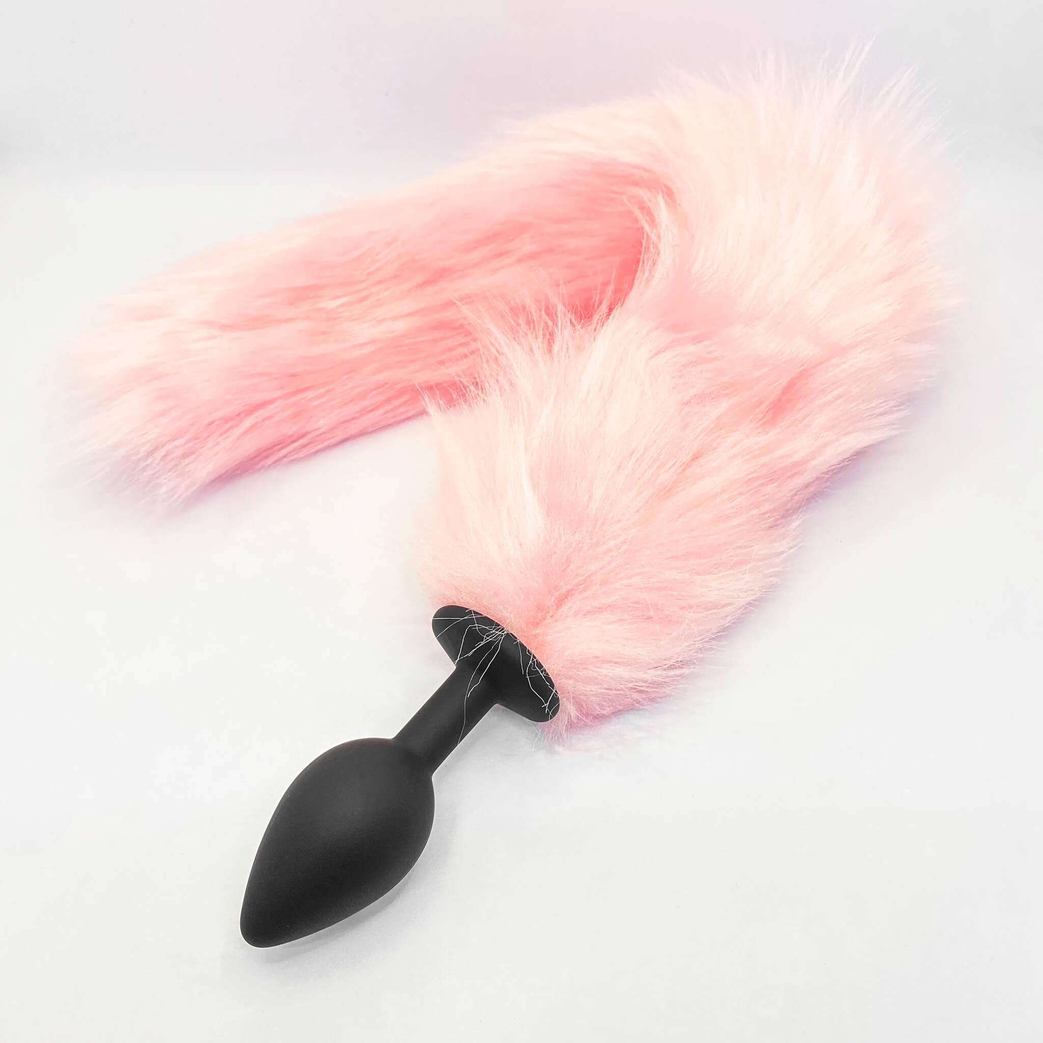 silicone fox tail pink