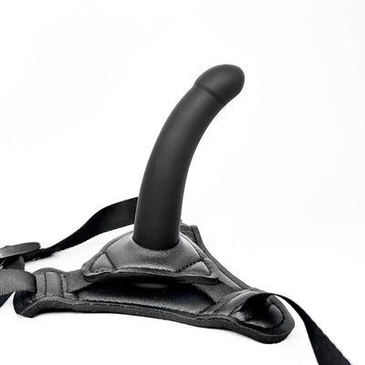 Black small silicone strap on on a white background