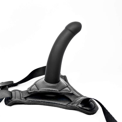 Black small silicone strap on on a white background