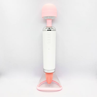 3 in 1 Vibrating Magic Wand with Suction and Tongue