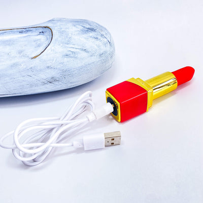 Rechargeable Discreet Lipstick Vibrator - 10 Vibration Modes - 4Play Essentials