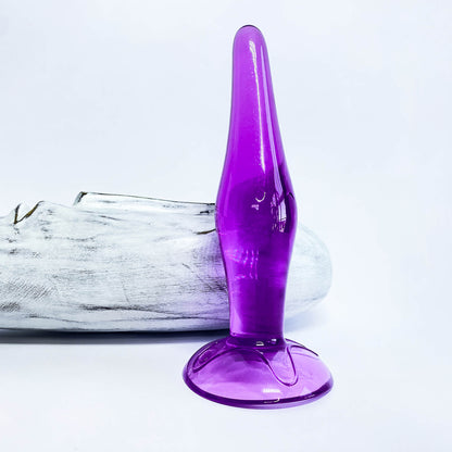 12 cm Butt Plug with Suction Base purple