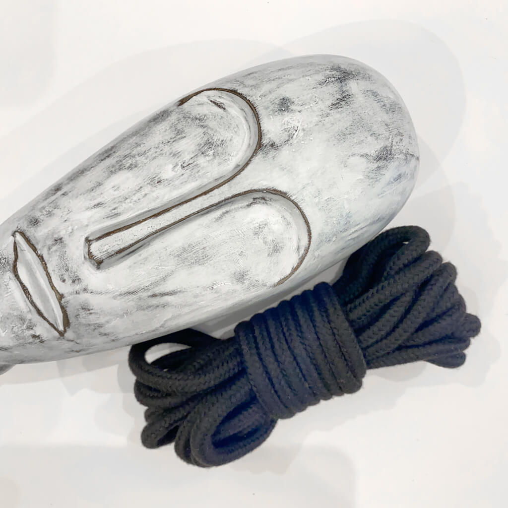 Black Soft Bondage Rope 5 Metres