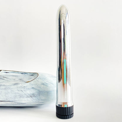 Big Multi-Speed Vibrating Bullet silver