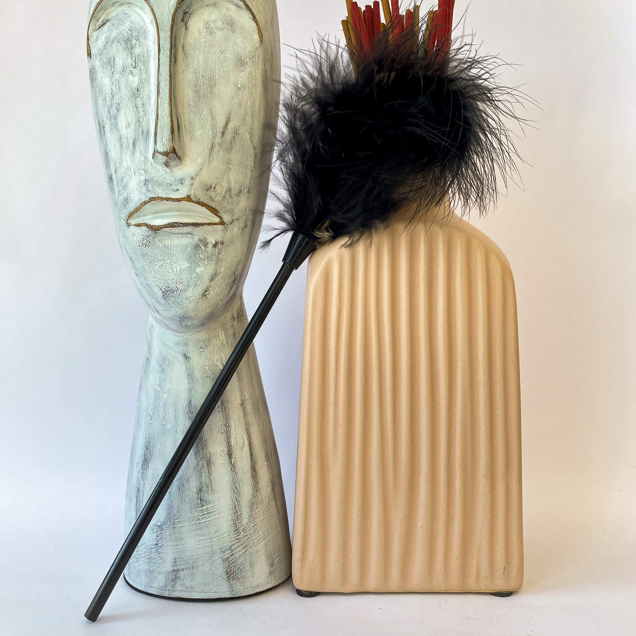 Black feather tickler