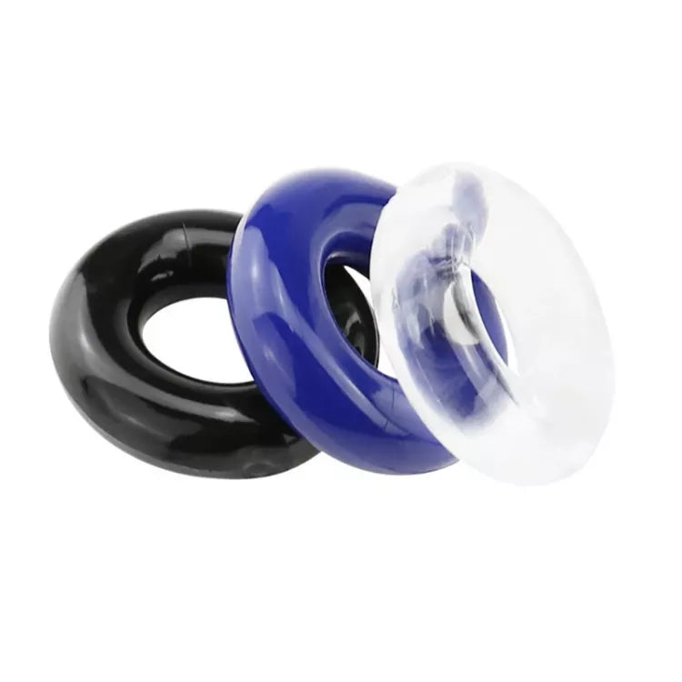 Stretchable Doughnut Cock Ring 3 Pack