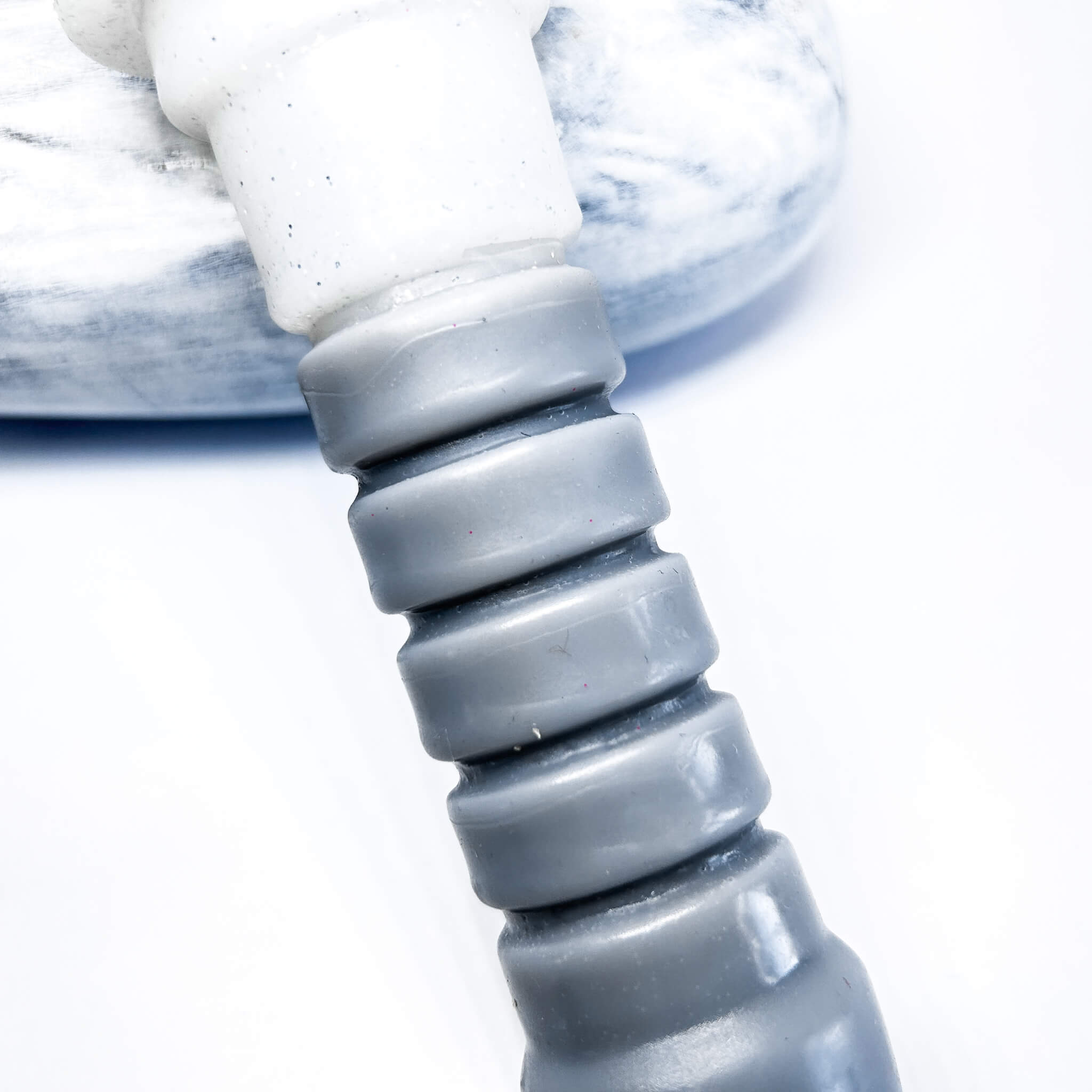 Handmade Ribbed Silicone Dildo
