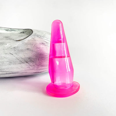 Hollow Silicone Butt Plug pink