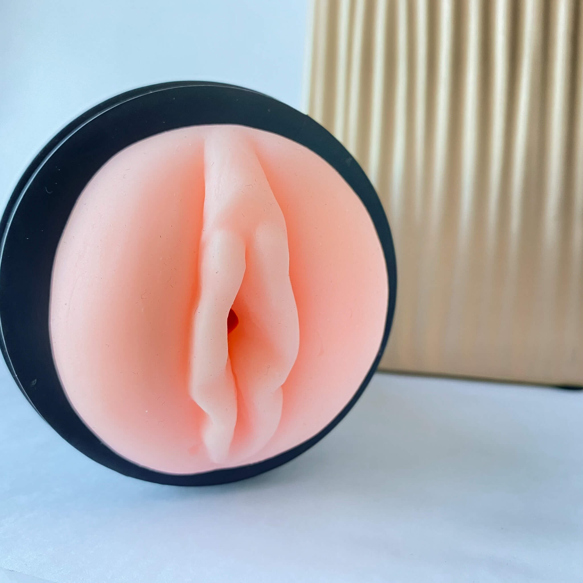 Vibrating Male Masturbator with Shell Casing - Vagina