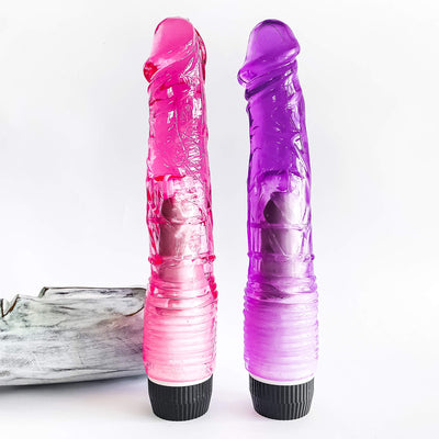 Long John Dildo Vibrator - 23 cm
