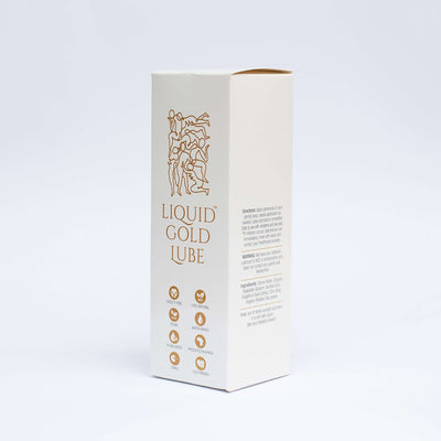 Liquid gold water based personal lubricant