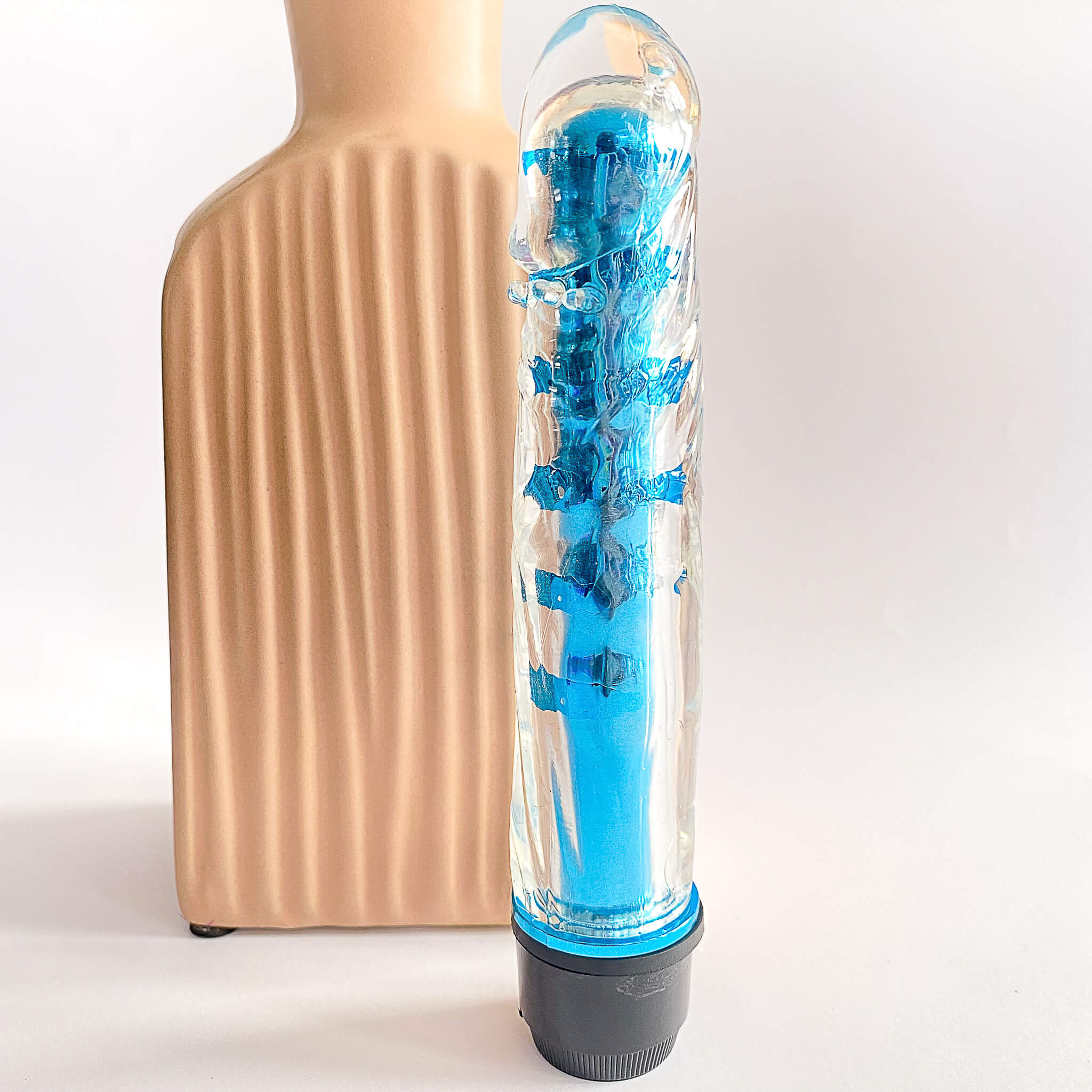 Transparent Dildo Shaped Bullet Vibrator