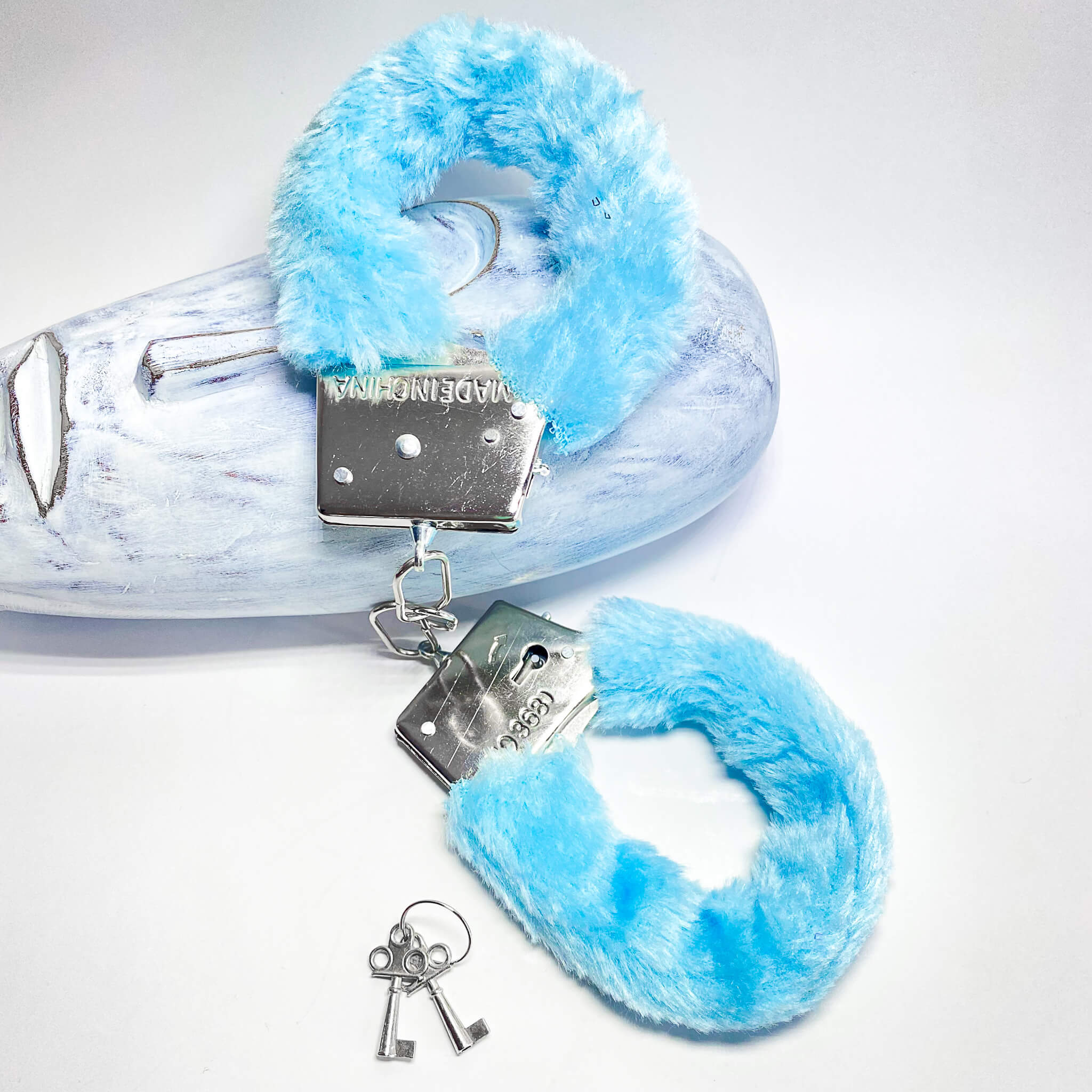 blue sexy handcuffs