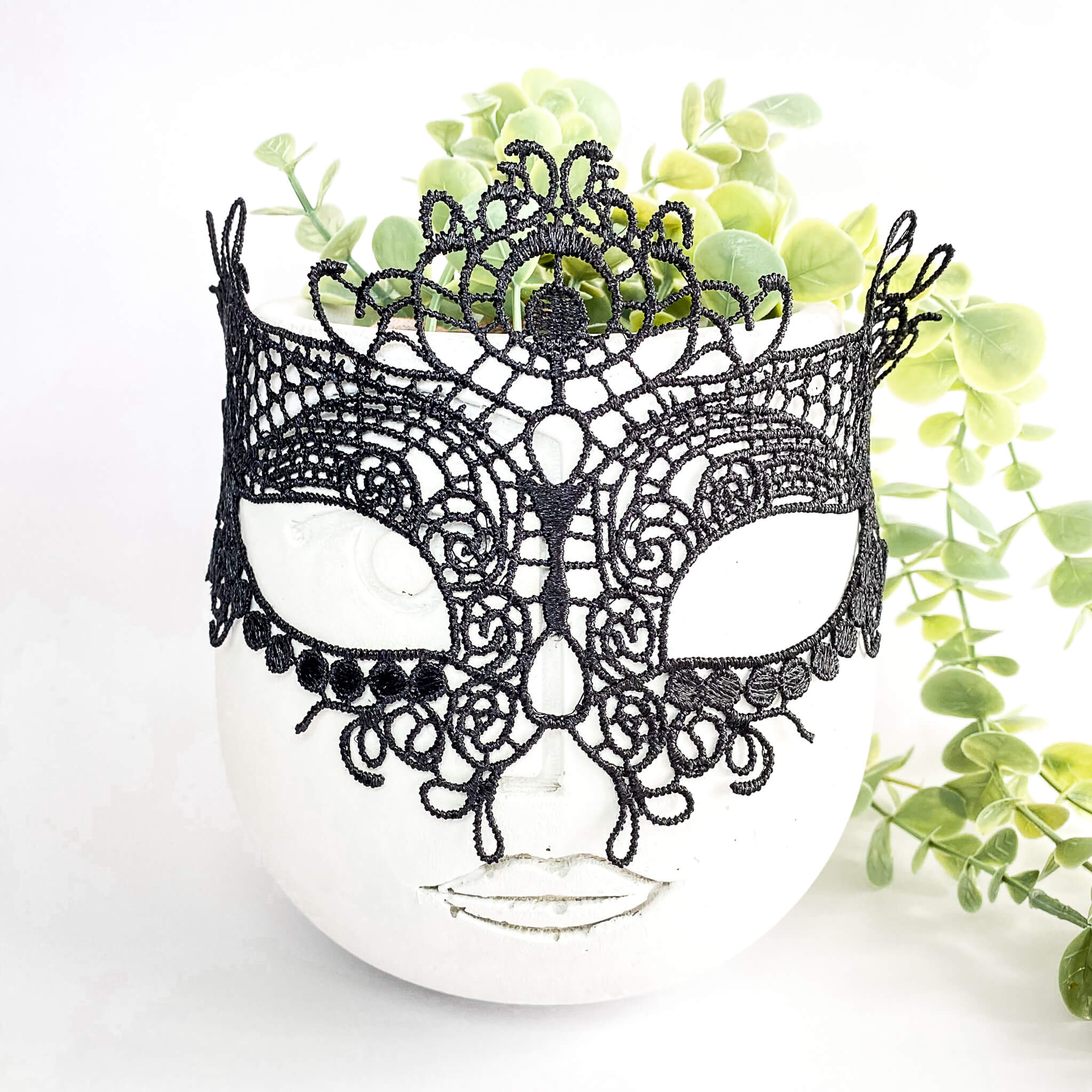 bridal lace face mask