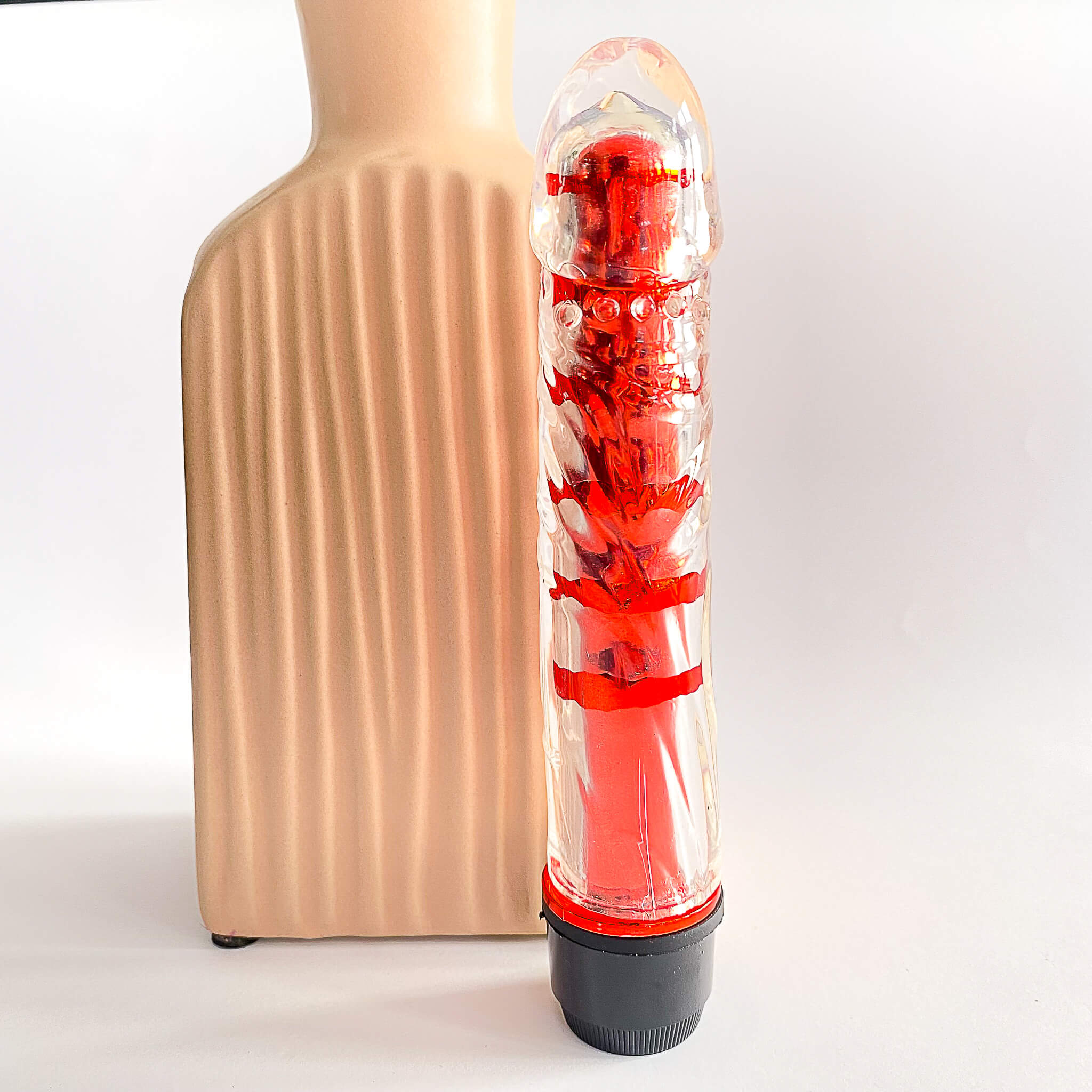 Transparent Dildo Shaped Bullet Vibrator