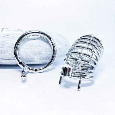 Rings of Imprisonment Male Chastity Cock Cage