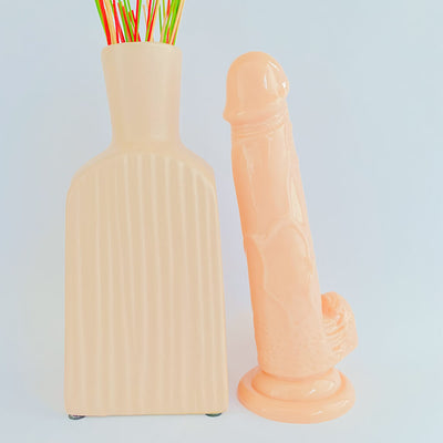Extra Large Realistic Suction Cup Dildo (22cm/8.7 inches) - 4Play Essentials