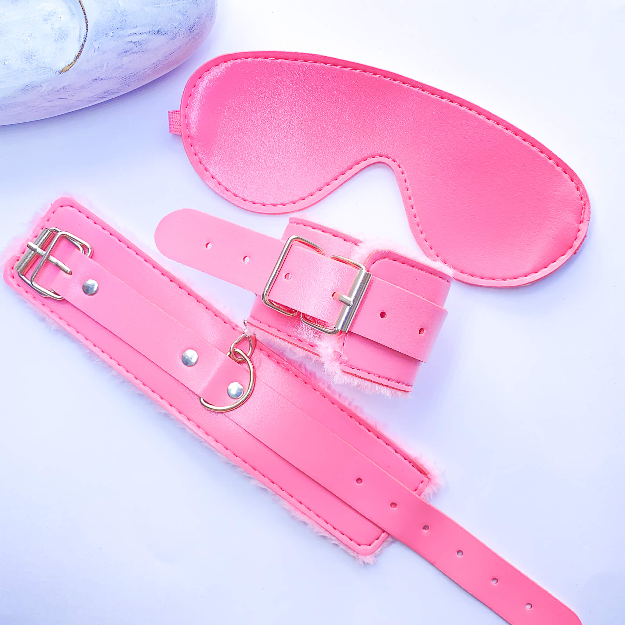Blindfold & Cuffs Light Bondage Kit (2-pieces)
