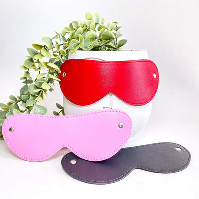 leather blind fold mask