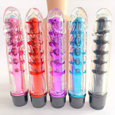 Transparent Dildo Shaped Bullet Vibrator