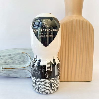 masturbation cup black and white
