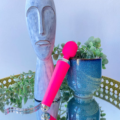 mini magic wand vibrator pink