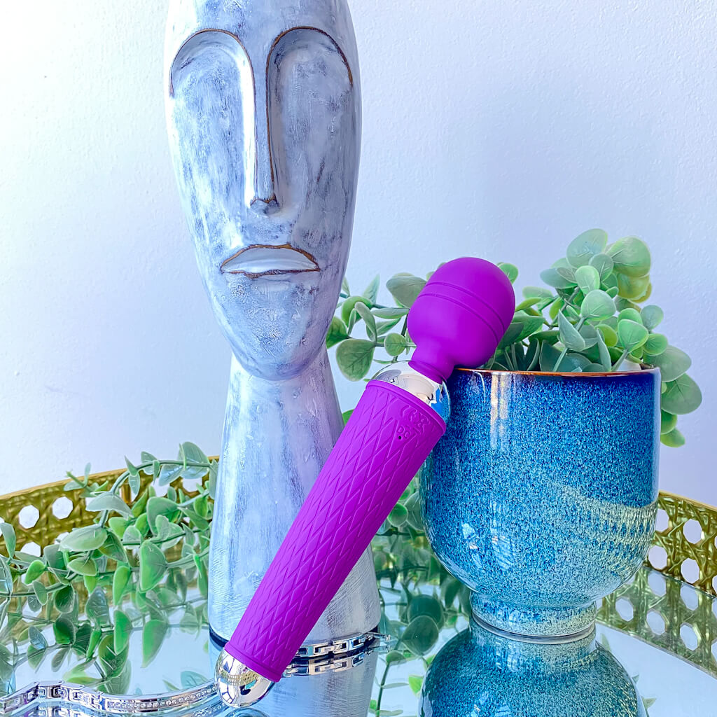 mini magic wand vibrator purple