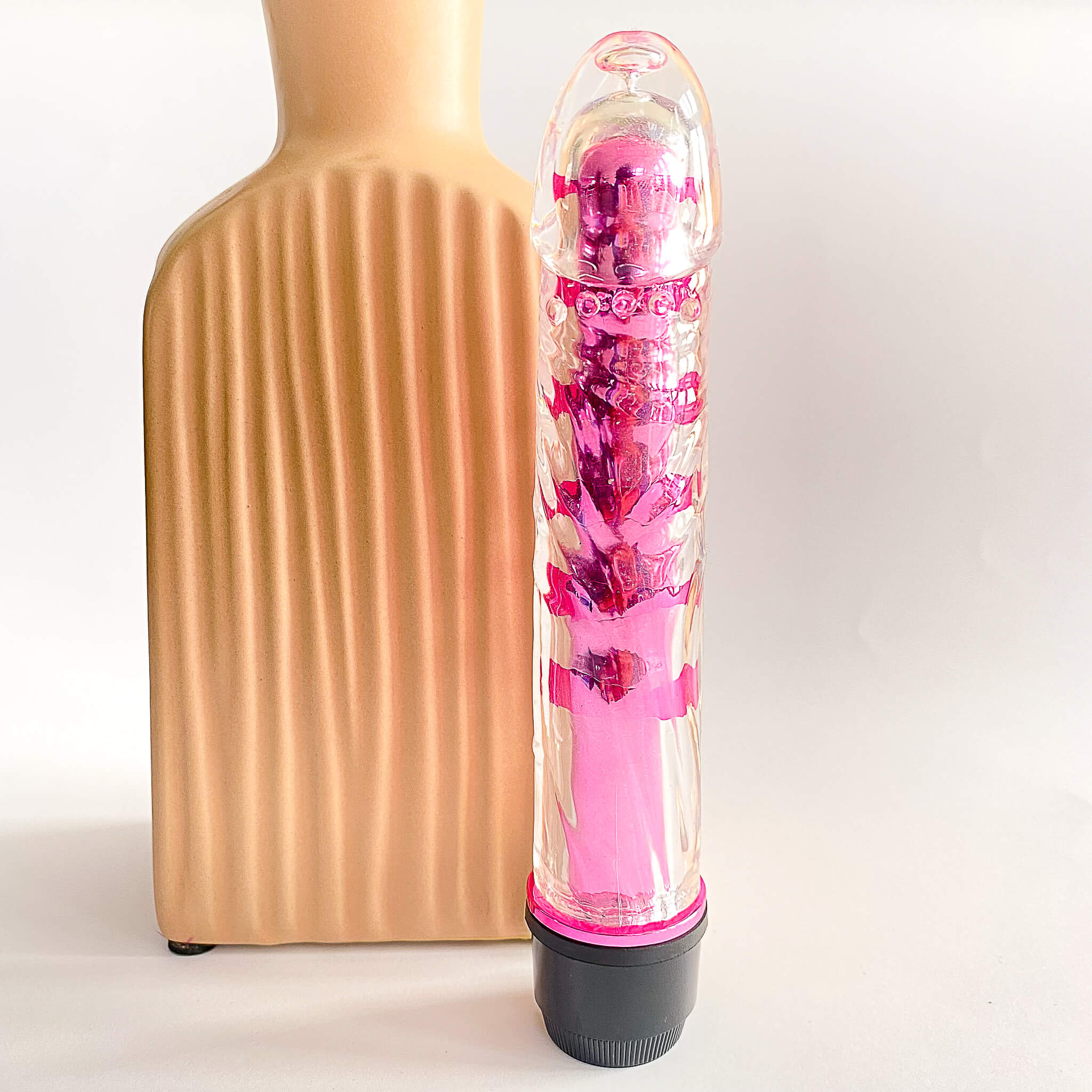Transparent Dildo Shaped Bullet Vibrator