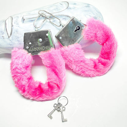 pink fluffy handcuffs
