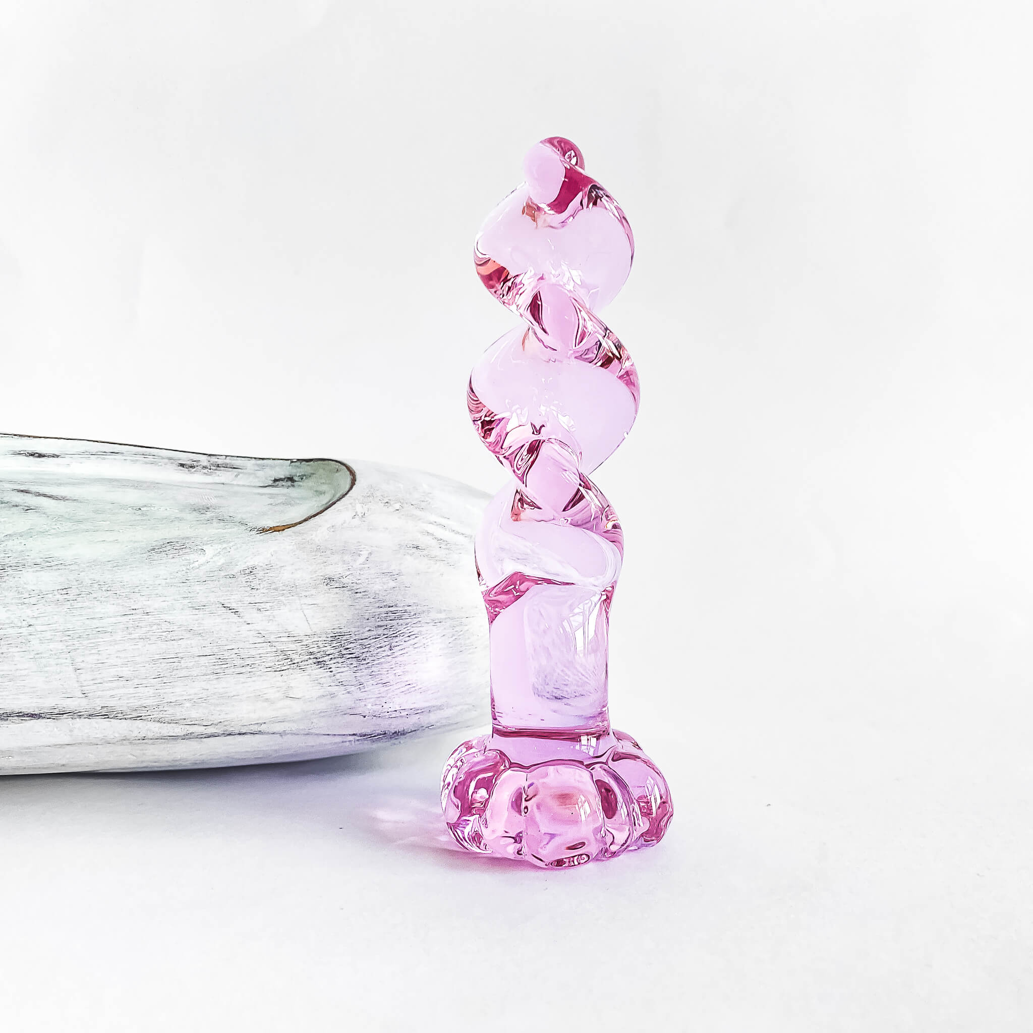 pink glass butt plug