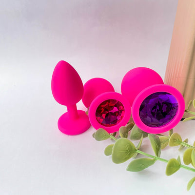 pink silicone butt plugs