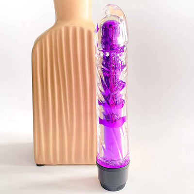 Transparent Dildo Shaped Bullet Vibrator