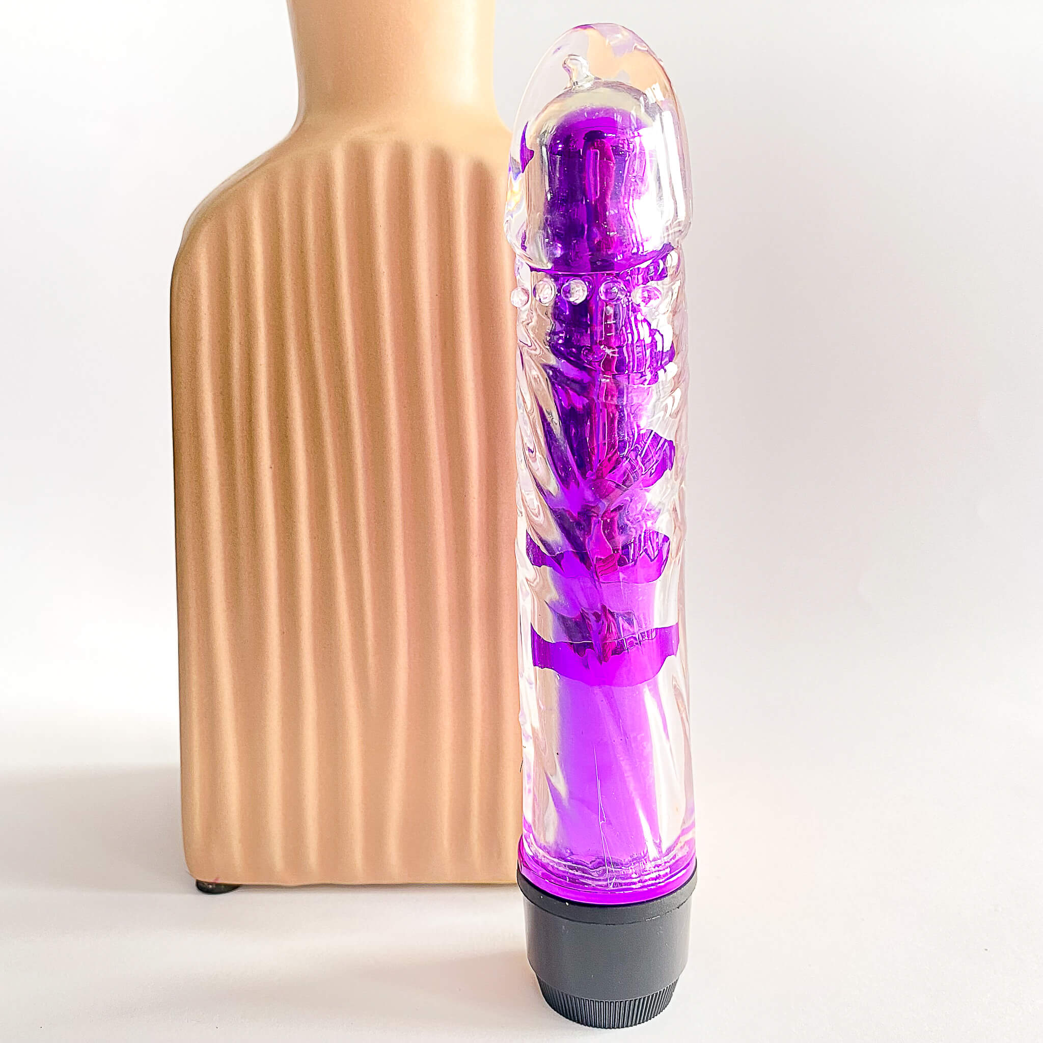 Transparent Dildo Shaped Bullet Vibrator