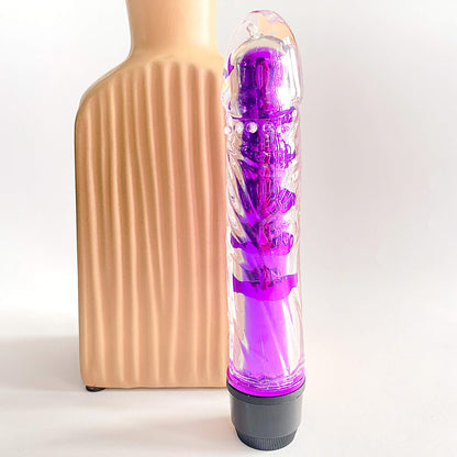Transparent Dildo Shaped Bullet Vibrator