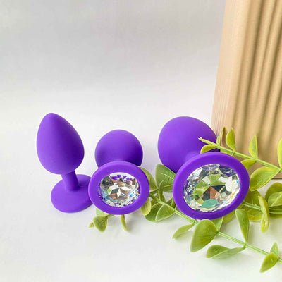 Silicone Butt Plugs & Vibrating Bullet Set