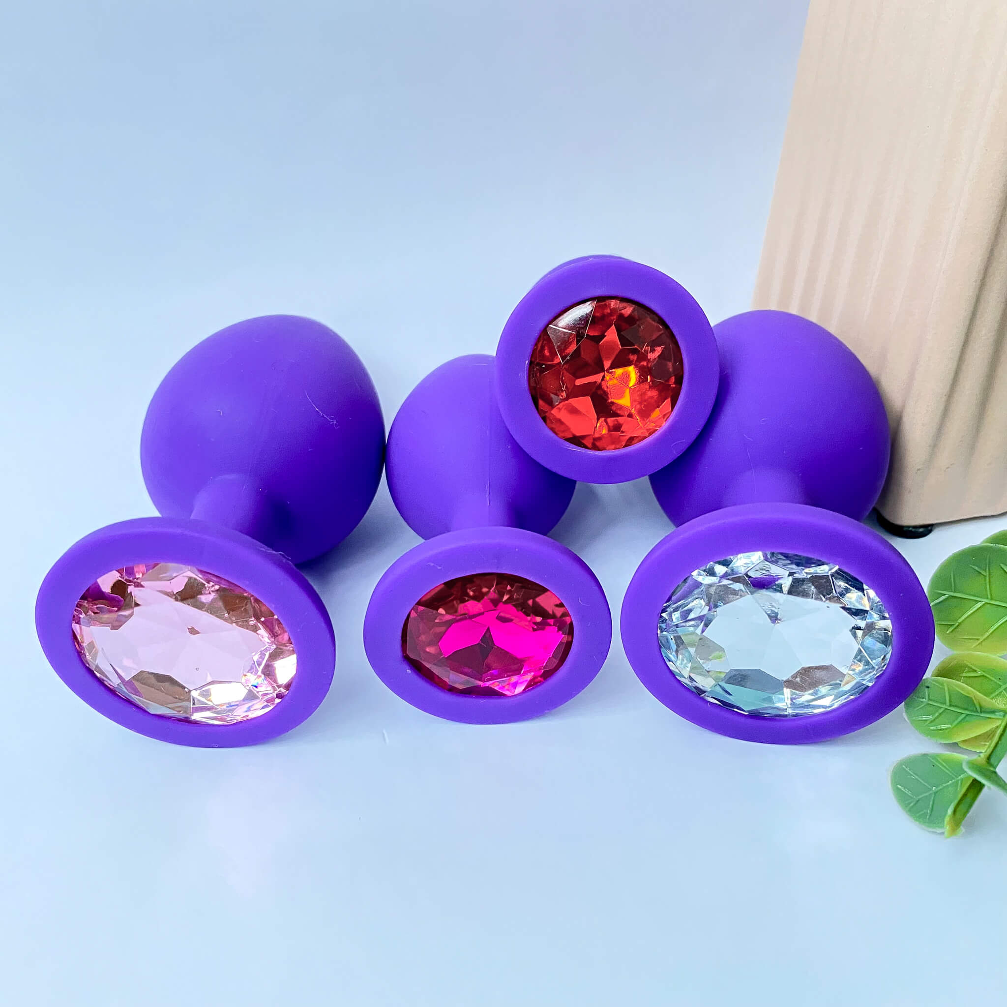purple silicone plugs