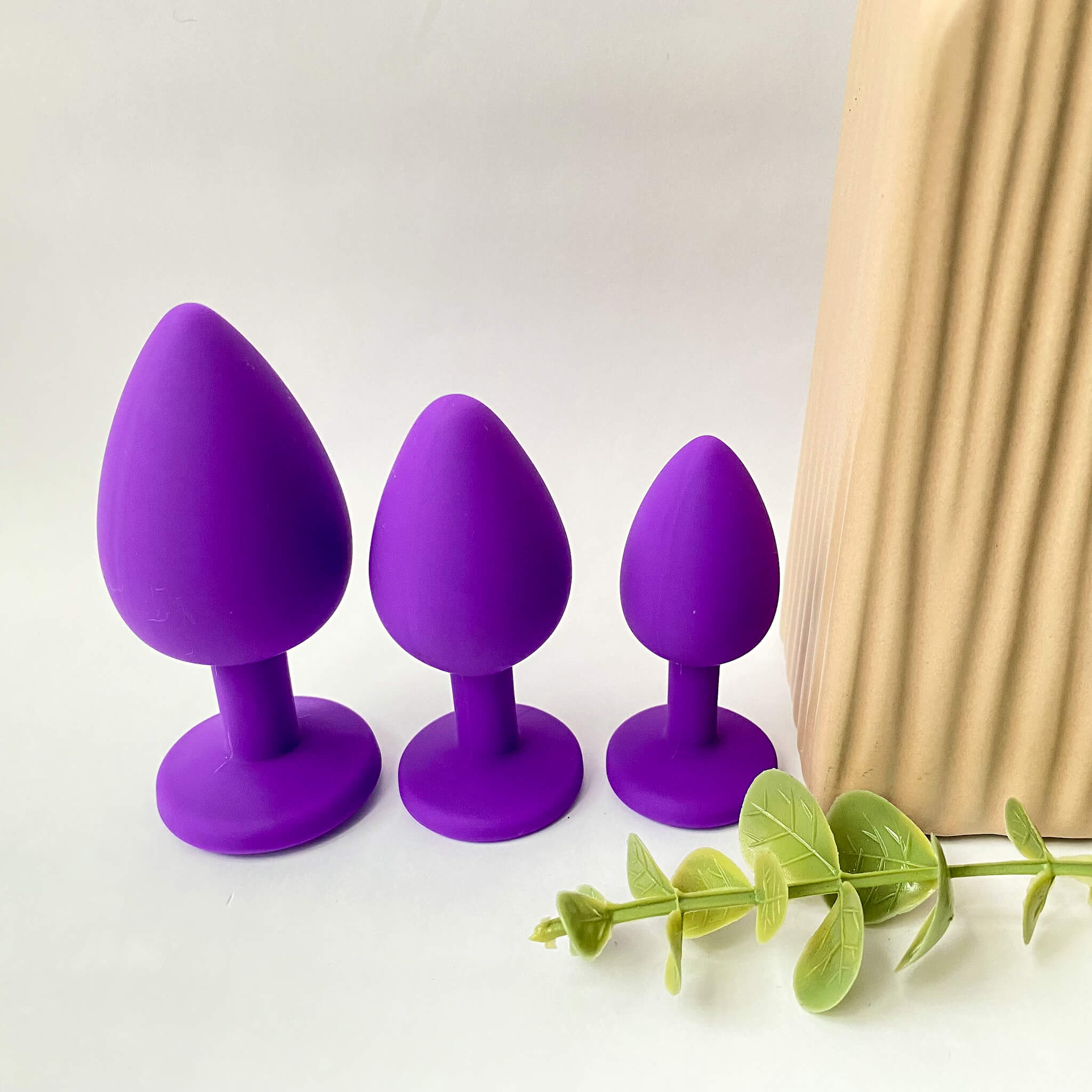 purple silicone plug set