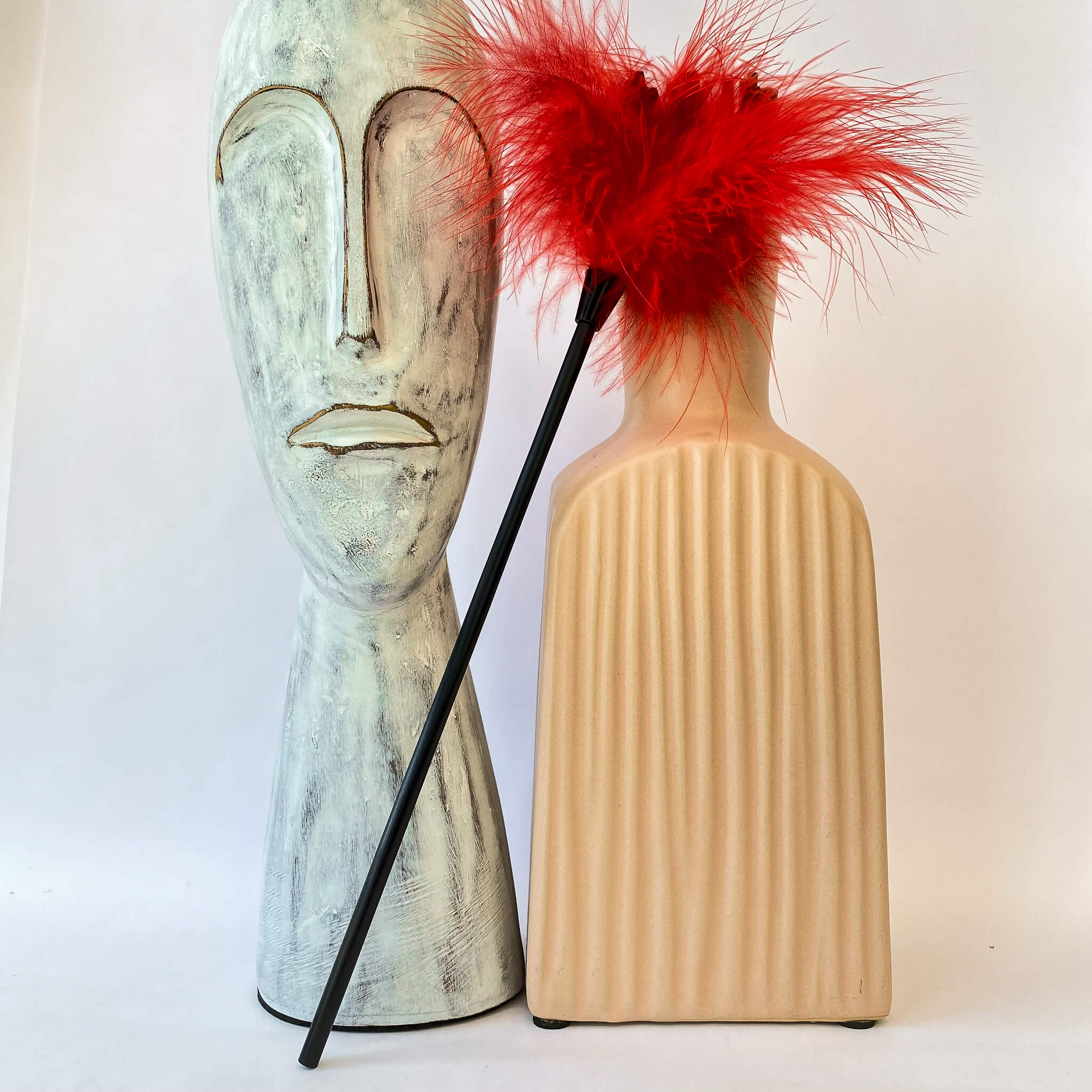 red feather tickler