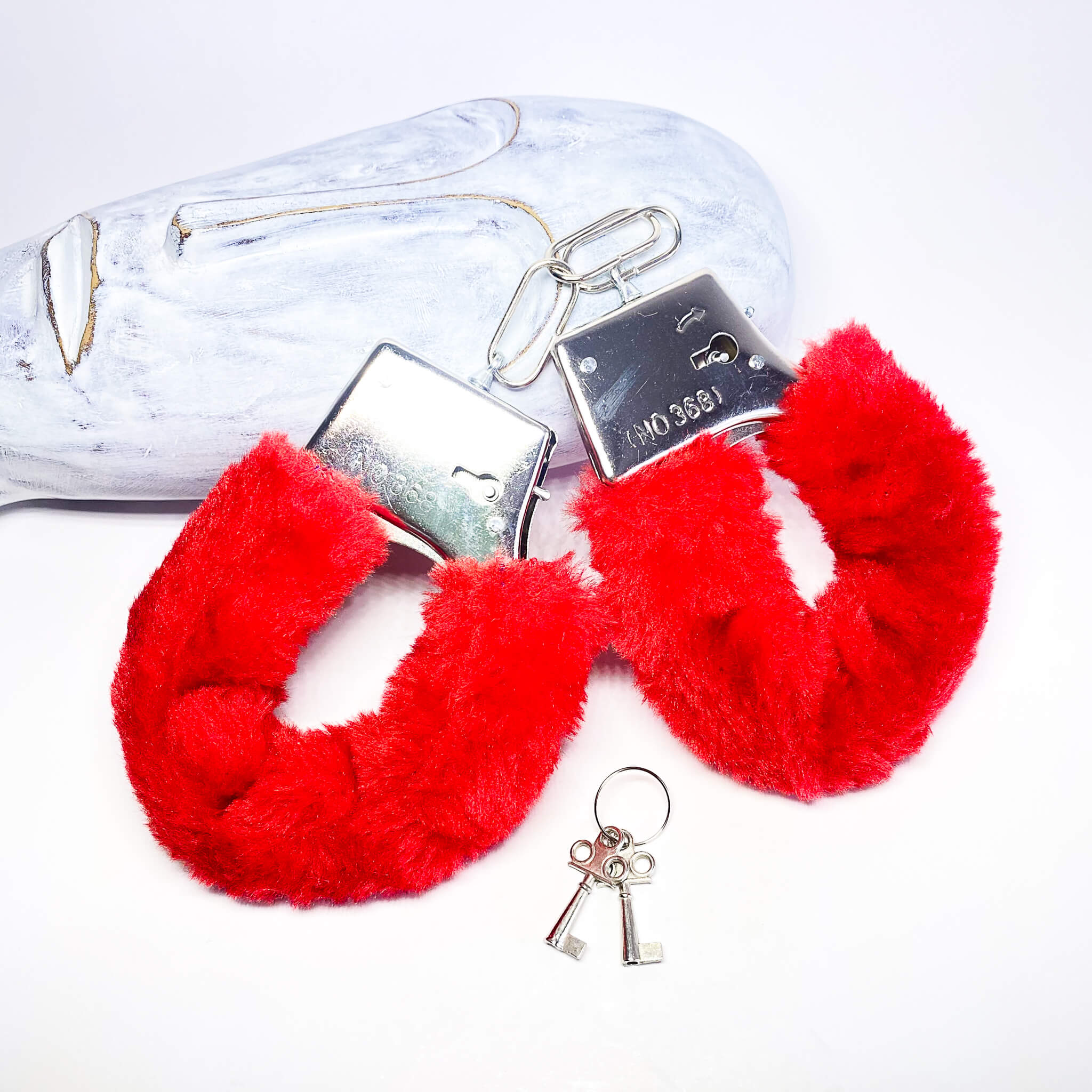 red kinky handcuffs